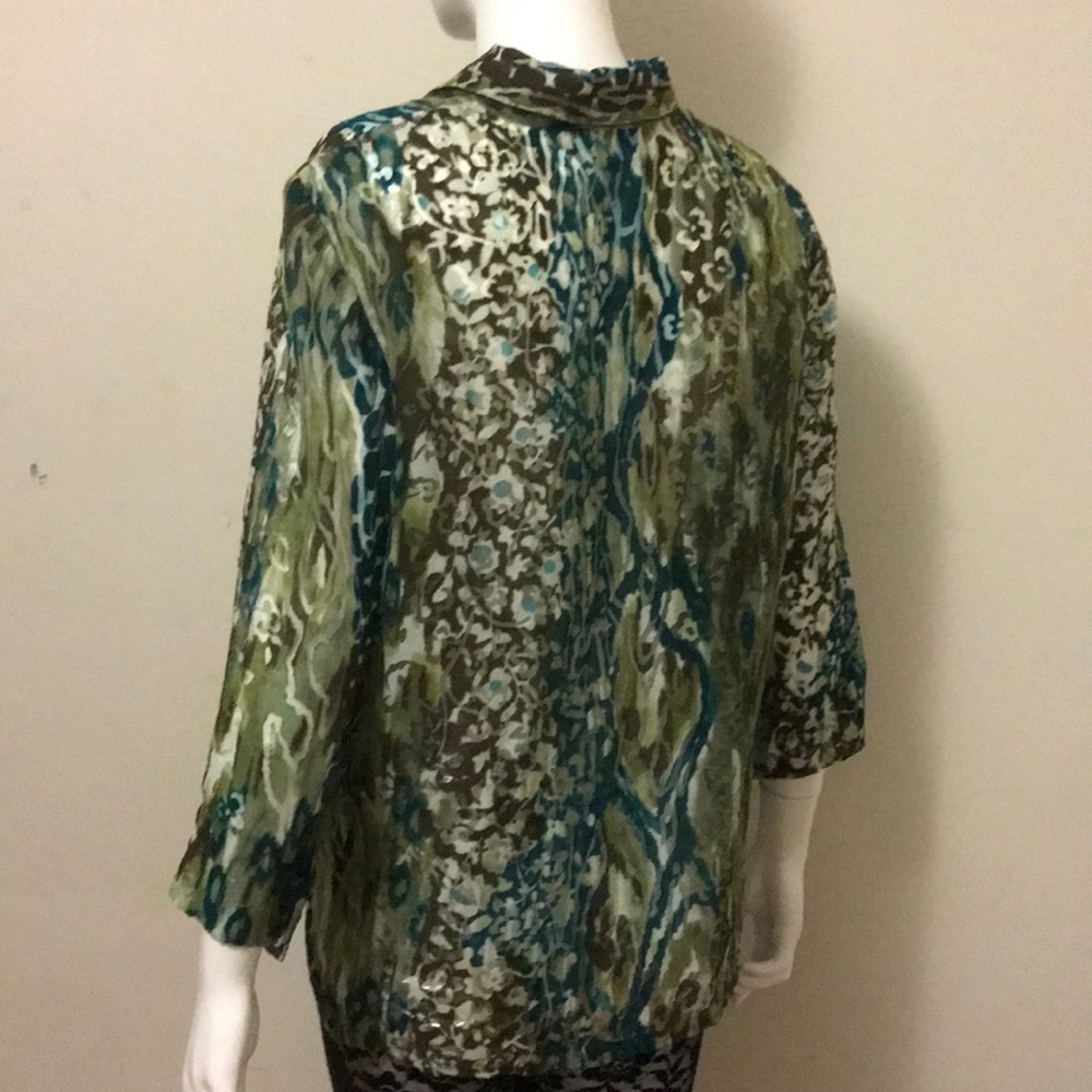Alfred Dunner Button down blouse - Picture 3 of 4